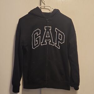 GAP Kids Black Zip-Up Hoodie